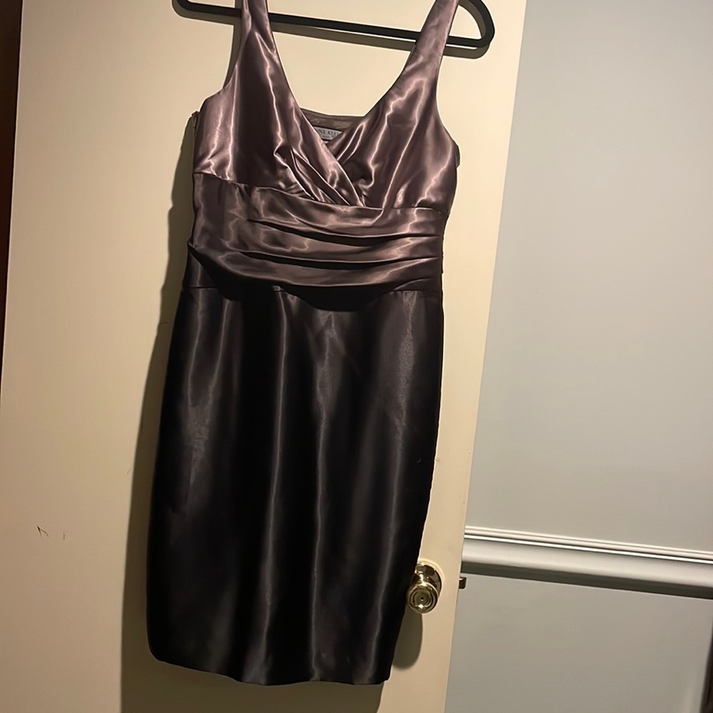 Ombré copper to black dress strapped dress